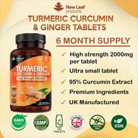 New Leaf Turmeric Curcumin & Ginger 6 Month Supply